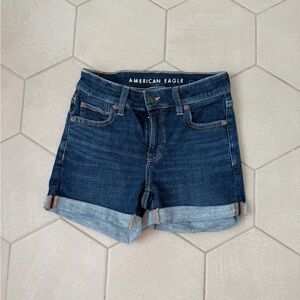 American Eagle Dark Blue Jean Shorts